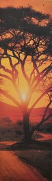 Promocja! Obraz na płótnie PP107O3 Afryka zachód Słońca