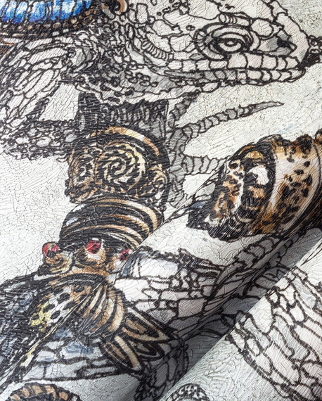 Oryginalny mural kameleon Hypno