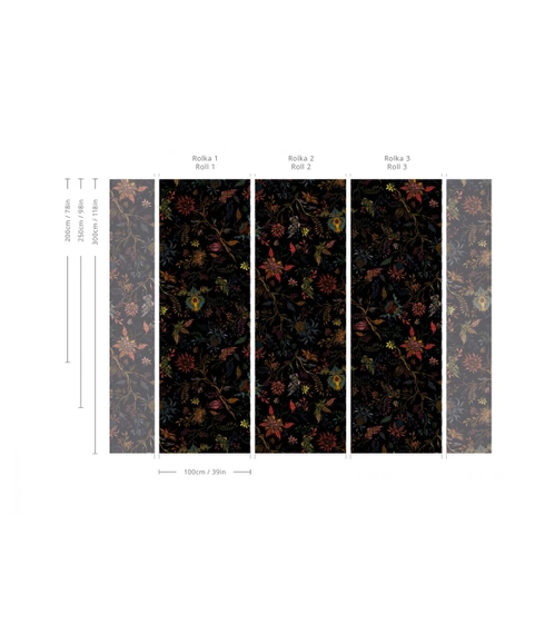 Tapeta Artystyczna Night Flowers