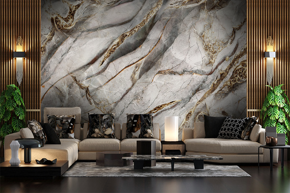 Fototapeta Luksusowy Złoty Marmur