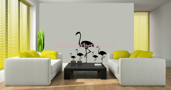 Naklejka na ścianę FLAMINGI SPNB181TS
