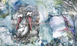 Fototapeta na flizelinie Ocean Pelican Green