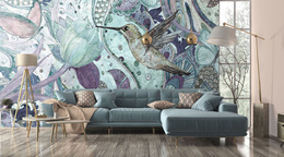 Tapeta Artystyczna Humming bird