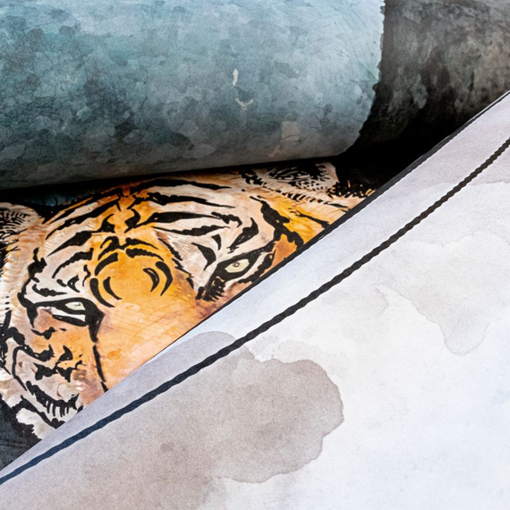 Tapeta Fototapeta  27034 Animal wallpaper mural with tiger 