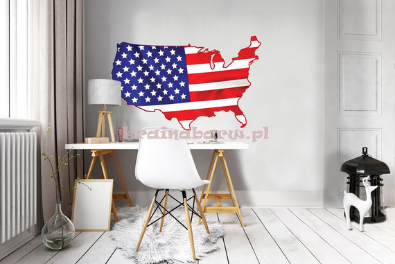 Naklejka na ścianę USA SPNB101