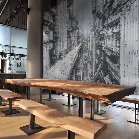 Fototapeta artystyczna Cyber City fantasy miasto