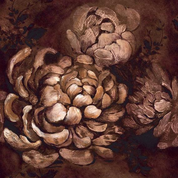 Tapeta Mural 26779 Painted Rose Bronze