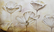 Tapeta Artystyczna Beige flowers