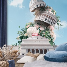 Fototapeta Budynek z kwiatami - Zehem Chong