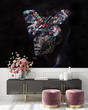 Tapeta artystyczna Wallart Relax Portret kobiety z motylem z abstrakcja
