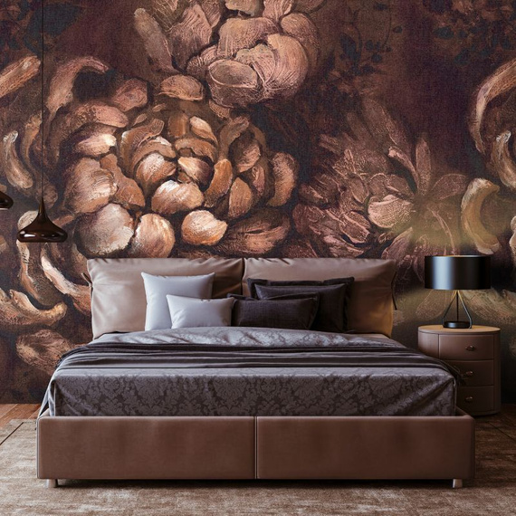 Tapeta Mural 26779 Painted Rose Bronze