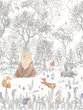 Tapeta Mural CW6043-1 Forest Animals