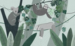 Tapeta Artystyczna Jungle Stories: Lazy