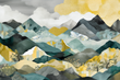Tapeta Artystyczna Montagne et Ciel Placage MP102