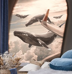 Fototapeta Widok na wieloryby z samolotu - Zehem Chong