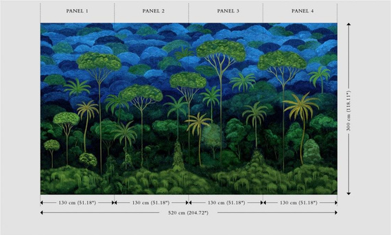  Mural Arte Ciel Tropical 97650