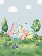 Tapeta Mural CW6003-2 Dino Land