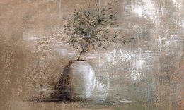 Tapeta artystyczna Wallart Olivio gałązka oliwna