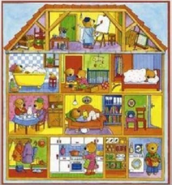 Fototapeta dla dzieci 259902 wesoły domek misiów