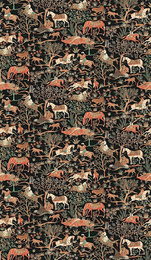 Mural Masureel Marwari Teal indyjskie sceny rodzajowe