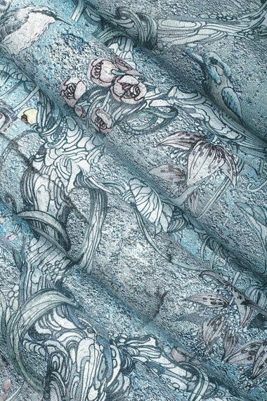 Ekskluzywny mural W japońskim ogrodzie Amare Blue