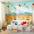 Mural dla dzieci 112647 Bajeczny Cyrk karuzele zwierzęta balony