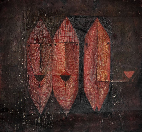 Tapeta Chłopi na Czerwono