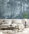 Tapeta Artystyczna Jungle Cat Blue