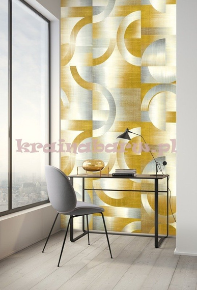 Mural geometryczna abstrakcja Leonardo Acacia 1