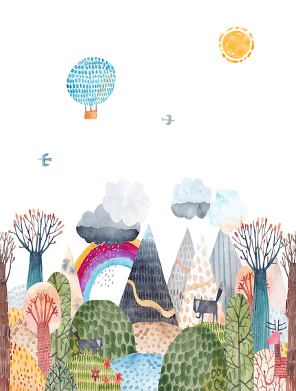 Tapeta Mural CW6048-1 Colourful Landscape