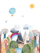 Tapeta Mural CW6048-1 Colourful Landscape