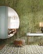 Malowniczy mural las brzozy Euporie Green