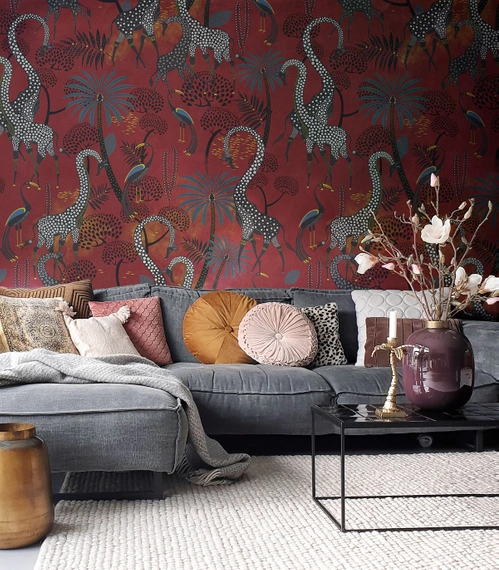 Tapeta Artystyczna Oriental Giraffe