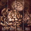 Tapeta Mural 26779 Painted Rose Bronze