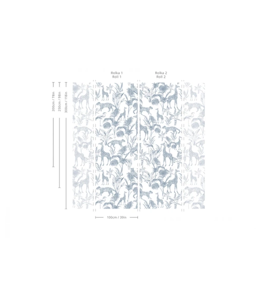 Tapeta Safari Blue