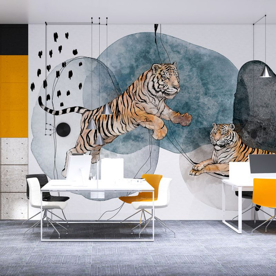 Tapeta Fototapeta  27034 Animal wallpaper mural with tiger 