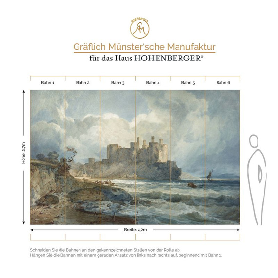 Tapeta Fototapeta 27016 Maritime mural with castle 