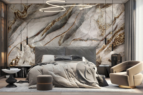 Fototapeta Luksusowy Złoty Marmur