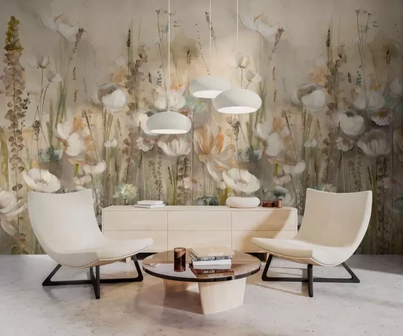 Fototapeta artystyczna Lilium polne kwiaty