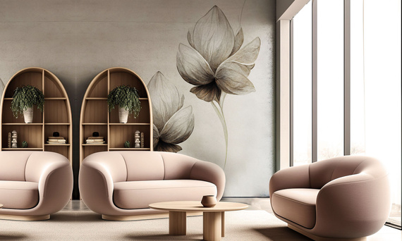 Tapeta Artystyczna A blooming flower