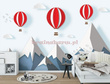 Fototapeta 13609 Przeloty balonami nad górami
