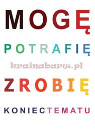 Naklejki na ścianę MOGĘ POTRAFIĘ SPN73