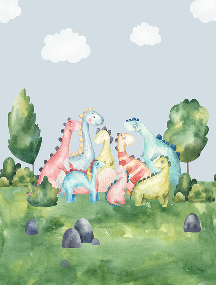 Tapeta Mural CW6003-2 Dino Land