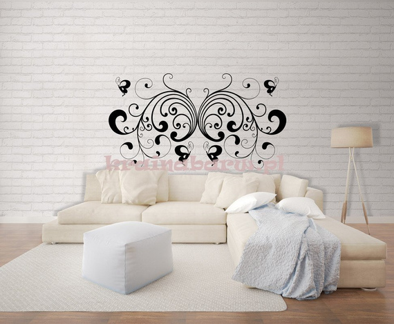 Naklejka na ścianę ORNAMENT MOTYL  SPNB161TS