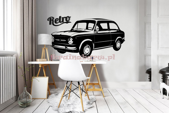 Naklejka na ścianę RETRO AUTO SPNB173TS