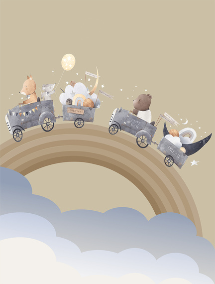 Tapeta Mural CW6002-1 Rainbow Travel