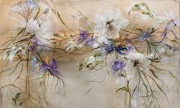 Tapeta artystyczna Wallart Violeta kwiaty