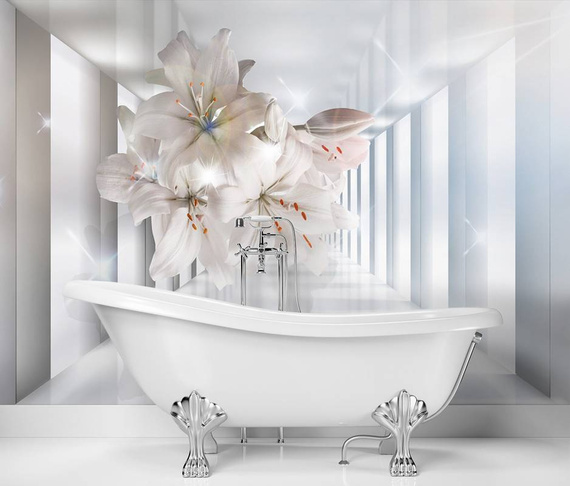 Fototapeta do pokoju Kwiaty w korytarzu 3D