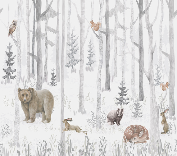 Tapeta Mural CW6044-1 Winter Woodland