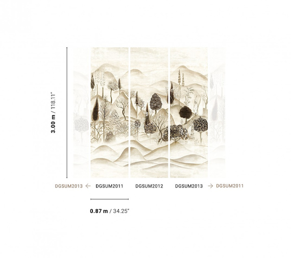 Mural Masureel Munnar Arona góry drzewa